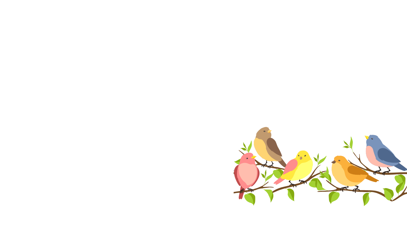 Bird on a branch illustration